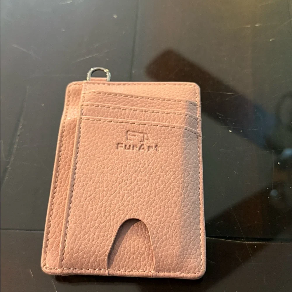 Pink Card Holder RFID blocking - Picture 2 of 4